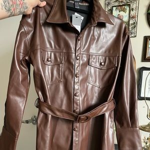 NWT pleather jacket
